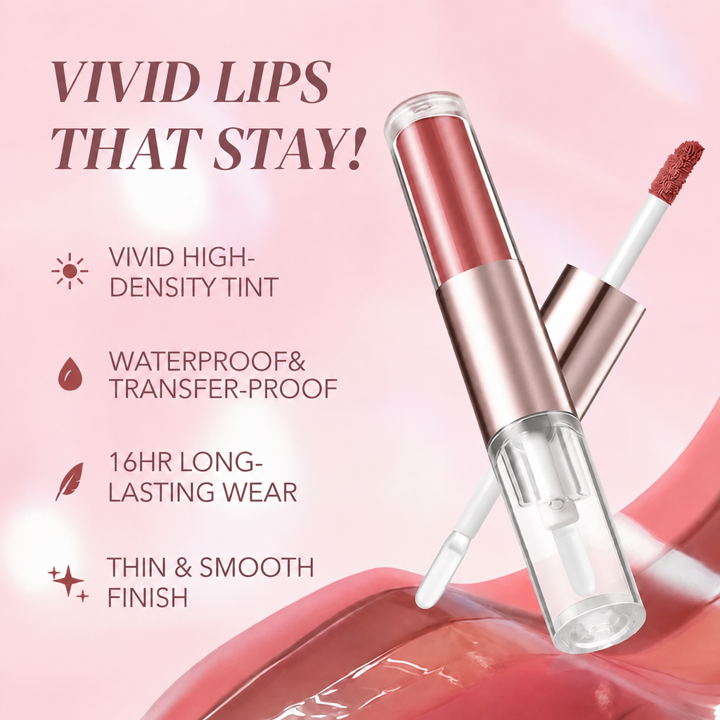 Velvet Glaze 2-in-1 Matte & Gloss Lip Duo（Buy 1 get 1 free）